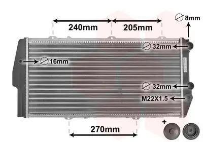 Kühler, Motorkühlung VAN WEZEL 03002020