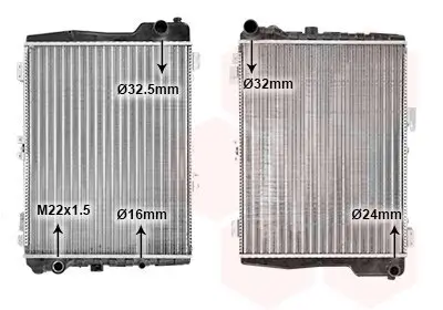 Kühler, Motorkühlung VAN WEZEL 03002040 Bild Kühler, Motorkühlung VAN WEZEL 03002040