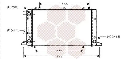 Kühler, Motorkühlung VAN WEZEL 03002053