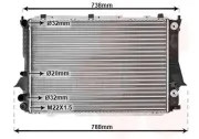 Kühler, Motorkühlung VAN WEZEL 03002078