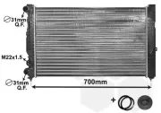 Kühler, Motorkühlung VAN WEZEL 03002123