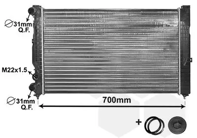 Kühler, Motorkühlung VAN WEZEL 03002123 Bild Kühler, Motorkühlung VAN WEZEL 03002123