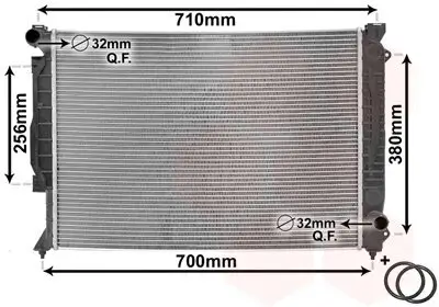 Kühler, Motorkühlung VAN WEZEL 03002139