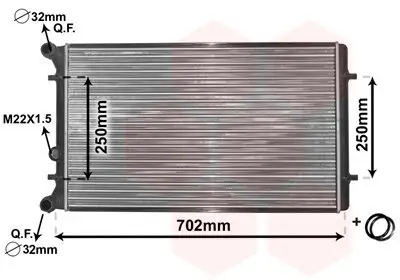 Kühler, Motorkühlung VAN WEZEL 03002155