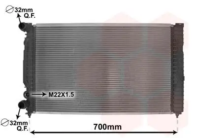 Kühler, Motorkühlung VAN WEZEL 03002189