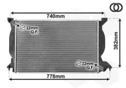 Kühler, Motorkühlung VAN WEZEL 03002206