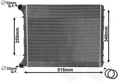 Kühler, Motorkühlung VAN WEZEL 03002220 Bild Kühler, Motorkühlung VAN WEZEL 03002220