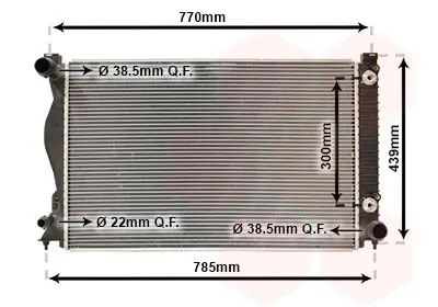 Kühler, Motorkühlung VAN WEZEL 03002231