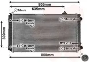 Kühler, Motorkühlung VAN WEZEL 03002252