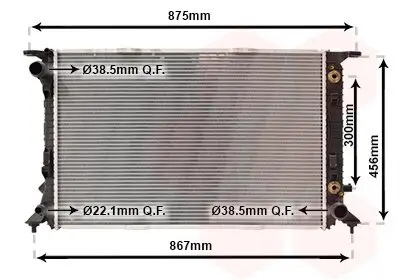 Kühler, Motorkühlung VAN WEZEL 03002291 Bild Kühler, Motorkühlung VAN WEZEL 03002291