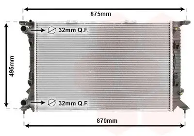 Kühler, Motorkühlung VAN WEZEL 03002292 Bild Kühler, Motorkühlung VAN WEZEL 03002292