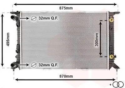 Kühler, Motorkühlung VAN WEZEL 03002293 Bild Kühler, Motorkühlung VAN WEZEL 03002293