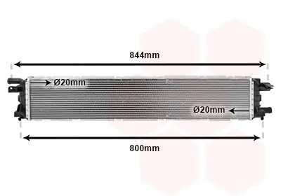 Kühler, Motorkühlung VAN WEZEL 03002361