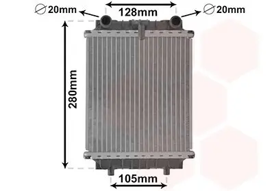 Kühler, Motorkühlung VAN WEZEL 03002415