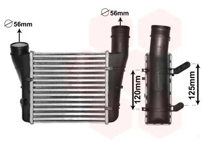 Ladeluftkühler VAN WEZEL 03004221