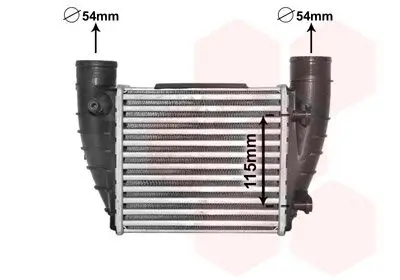 Ladeluftkühler rechts VAN WEZEL 03004364 Bild Ladeluftkühler rechts VAN WEZEL 03004364
