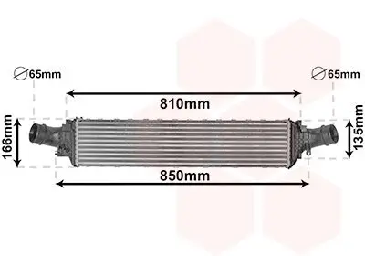 Ladeluftkühler VAN WEZEL 03004406
