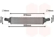 Ladeluftkühler VAN WEZEL 03004406