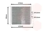Wärmetauscher, Innenraumheizung VAN WEZEL 03006198