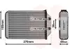 Wärmetauscher, Innenraumheizung VAN WEZEL 03006393