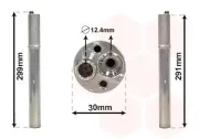 Trockner, Klimaanlage VAN WEZEL 0300D298