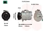 Kompressor, Klimaanlage 12 V VAN WEZEL 0300K150