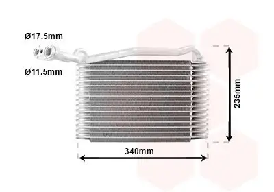 Verdampfer, Klimaanlage VAN WEZEL 0300V142