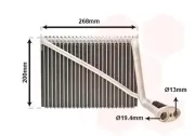 Verdampfer, Klimaanlage VAN WEZEL 0300V148