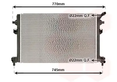 Kühler, Motorkühlung VAN WEZEL 03012707 Bild Kühler, Motorkühlung VAN WEZEL 03012707