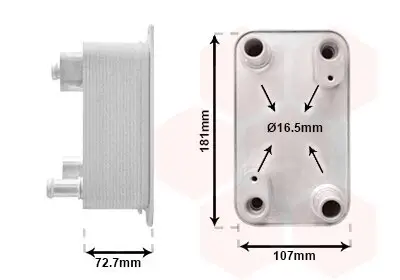 Ölkühler, Automatikgetriebe VAN WEZEL 03013700 Bild Ölkühler, Automatikgetriebe VAN WEZEL 03013700