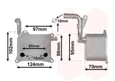 Ölkühler, Motoröl VAN WEZEL 03013705