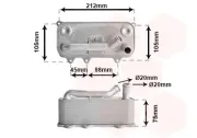 Ölkühler, Motoröl VAN WEZEL 03013706
