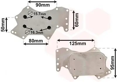 Ölkühler, Motoröl VAN WEZEL 03013711