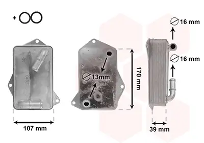 Ölkühler, Automatikgetriebe VAN WEZEL 03013712