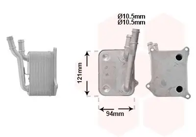Ölkühler, Motoröl VAN WEZEL 03013717