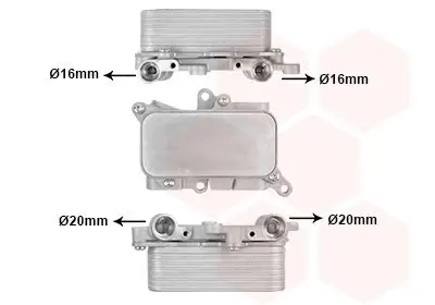 Ölkühler, Automatikgetriebe VAN WEZEL 03013719