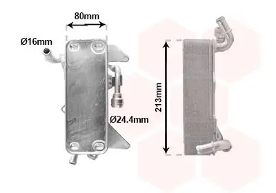 Ölkühler, Automatikgetriebe VAN WEZEL 03013725