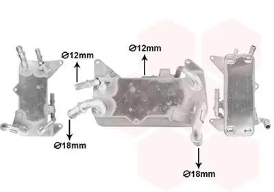 Ölkühler, Automatikgetriebe VAN WEZEL 03013729