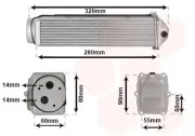 Ladeluftkühler VAN WEZEL 03014703