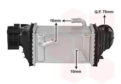 Ladeluftkühler VAN WEZEL 03014728