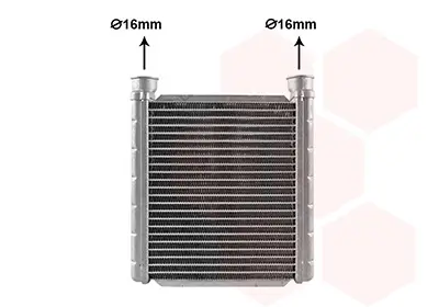 Wärmetauscher, Innenraumheizung VAN WEZEL 03016702