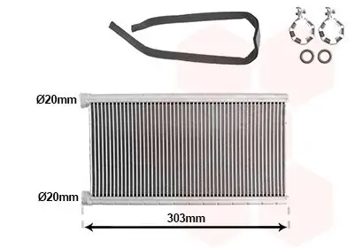 Wärmetauscher, Innenraumheizung VAN WEZEL 03016703