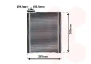 Verdampfer, Klimaanlage VAN WEZEL 0301V700