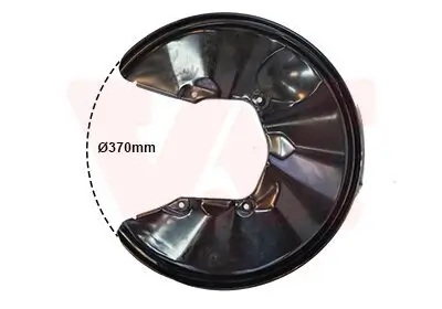 Spritzblech, Bremsscheibe Hinterachse rechts VAN WEZEL 0325378