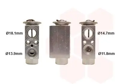Expansionsventil, Klimaanlage VAN WEZEL 06001085