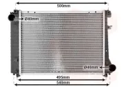 Kühler, Motorkühlung VAN WEZEL 06002086