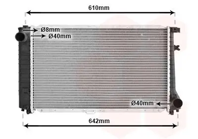 Kühler, Motorkühlung VAN WEZEL 06002104 Bild Kühler, Motorkühlung VAN WEZEL 06002104