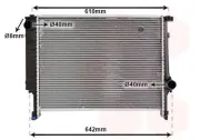 Kühler, Motorkühlung VAN WEZEL 06002132