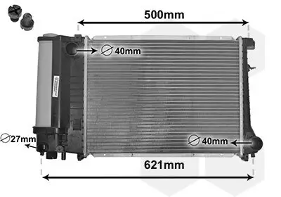 Kühler, Motorkühlung VAN WEZEL 06002135 Bild Kühler, Motorkühlung VAN WEZEL 06002135