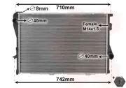 Kühler, Motorkühlung VAN WEZEL 06002170